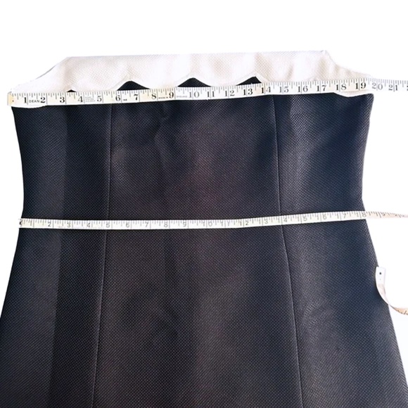 Tahari A. Levine Dress Sleeveless Scalloped Yoke Colour Block Shift - Picture 12 of 15